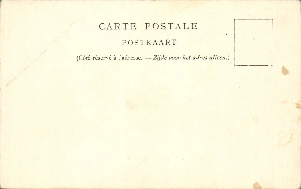 Anvers. Porta de Borgerhout — editor B.C.S. n° 276 - Verso