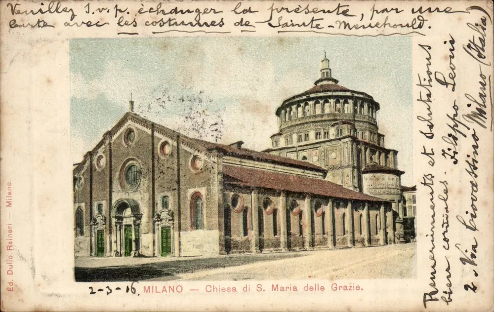 Milano — Kirche S. Maria delle Grazie — Verlag Dullio Raineri Milano - Vorderseite