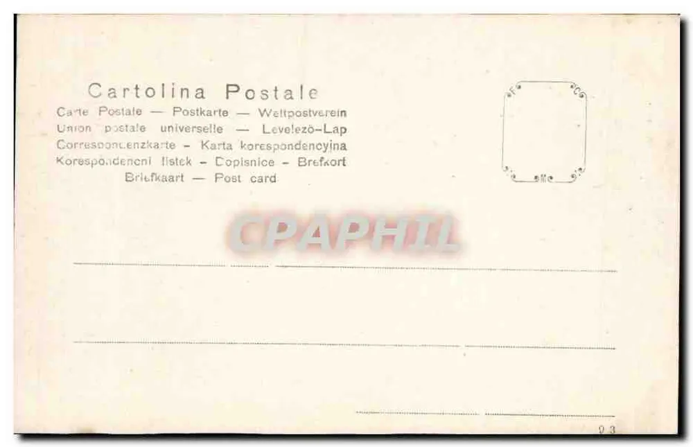 Milano - Panorama — Luftbild der Kathedrale mit den Dächern der Stadt — unbekannter Verlag, Nr. 530 - Rückseite