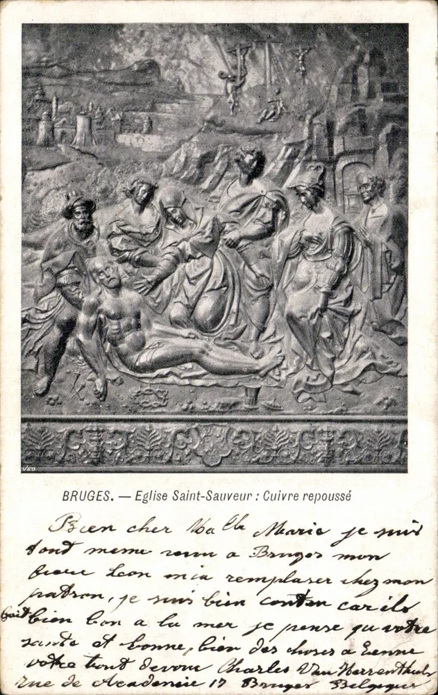 Brügge — Kirche Saint-Sauveur : Guillochée Kupfer - Vorderseite