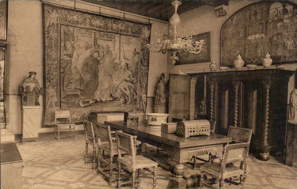 Hof van Gruuthuse — Große Speisehalle — Verlag Neels, Brügge - Vorderseite