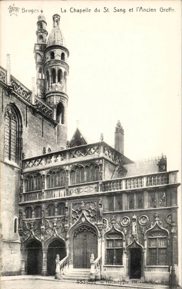 Bruges — Ansicht der Kapelle des Heiligen Blutes und des Alten Gerichts — STAR Bruges, Nr. 483-892 - Vorderseite