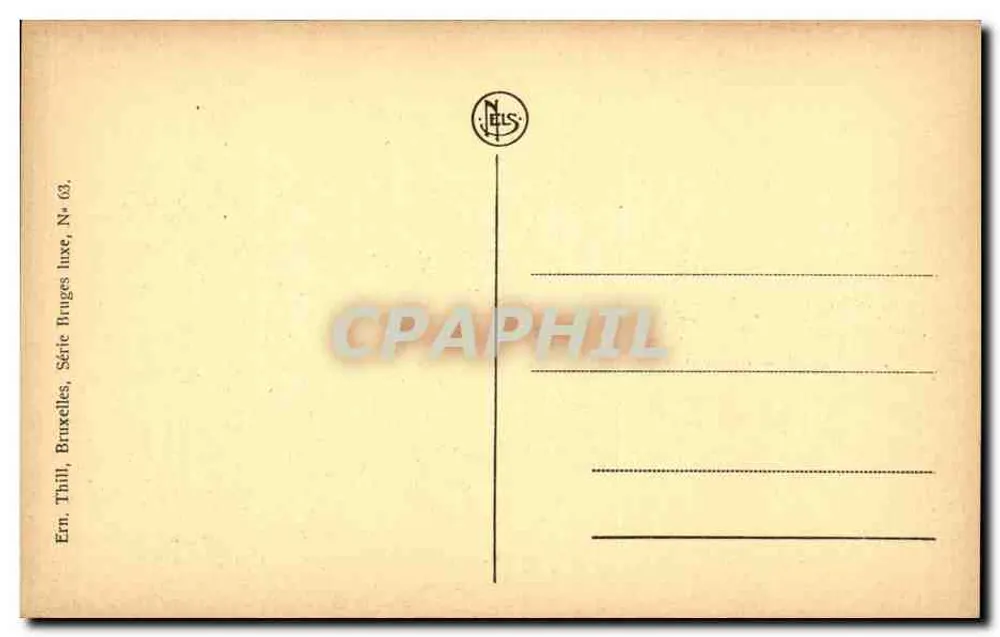 Brügge - Quai de la Poterle — Verlag Neis, Brügge-Serie, Nr. 63 - Rückseite