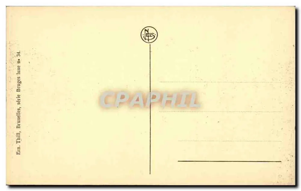 Brügge - Kathedrale Saint-Sauveur — Verlag Neils, Serie 34 - Rückseite