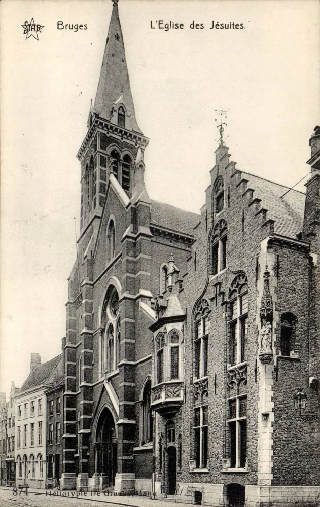 Bruges — L'Église des Jésuites — Éditeur Star, n° 874 - Recto