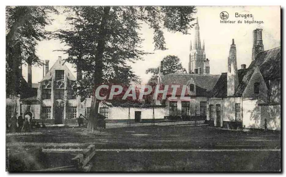 Bruges — Intérieur du béguinage — Ed. Nels, Bruxelles, Suite 12, No. 30 - Recto