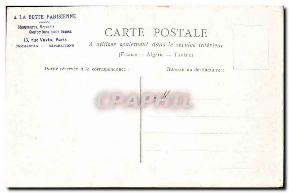 PARIS — A PORTA ST-DENIS — editor desconhecido, número de série não visível - Verso