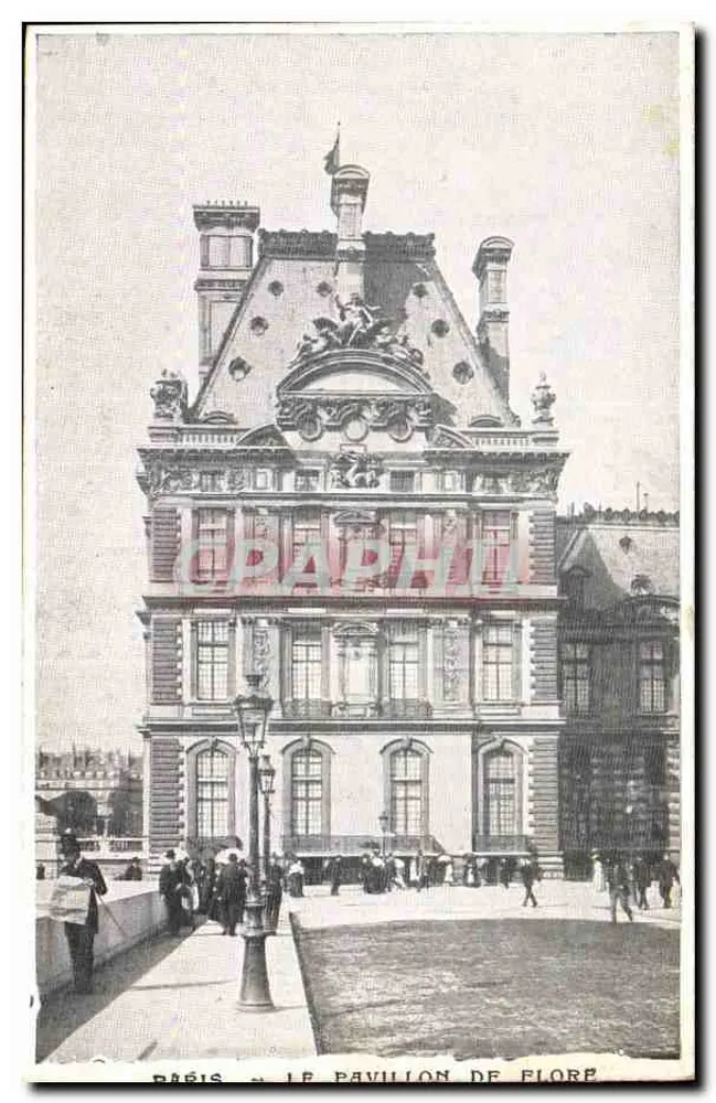 Paris — O Pavilhão de Flore — editor não identificado - Frente
