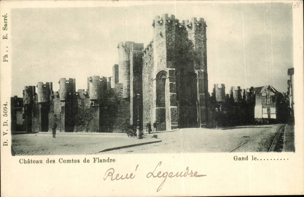 Castelo dos Condes da Flandres — Gand — Ph. E. Sacré, D.V.D. 5094 - Frente