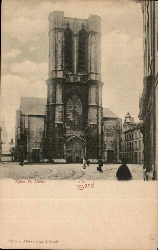 Igreja de São Miguel — Gand — Editor Albert Sugg em Gand - Frente