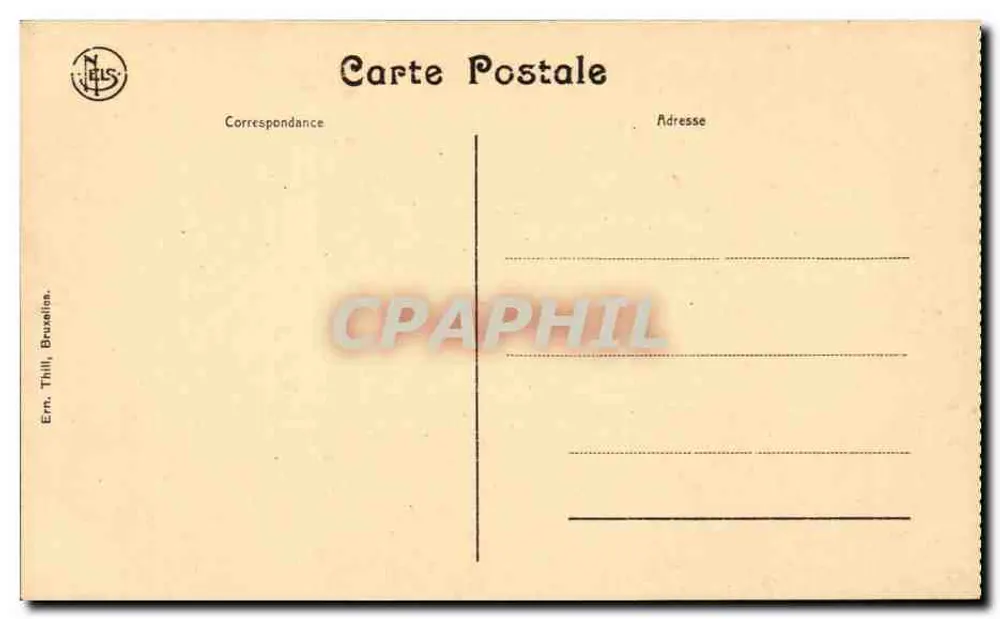 Gand, Château des Comtes — Panorama vu de la plate-forme du Donjon — NELS, Bruxelles - Verso