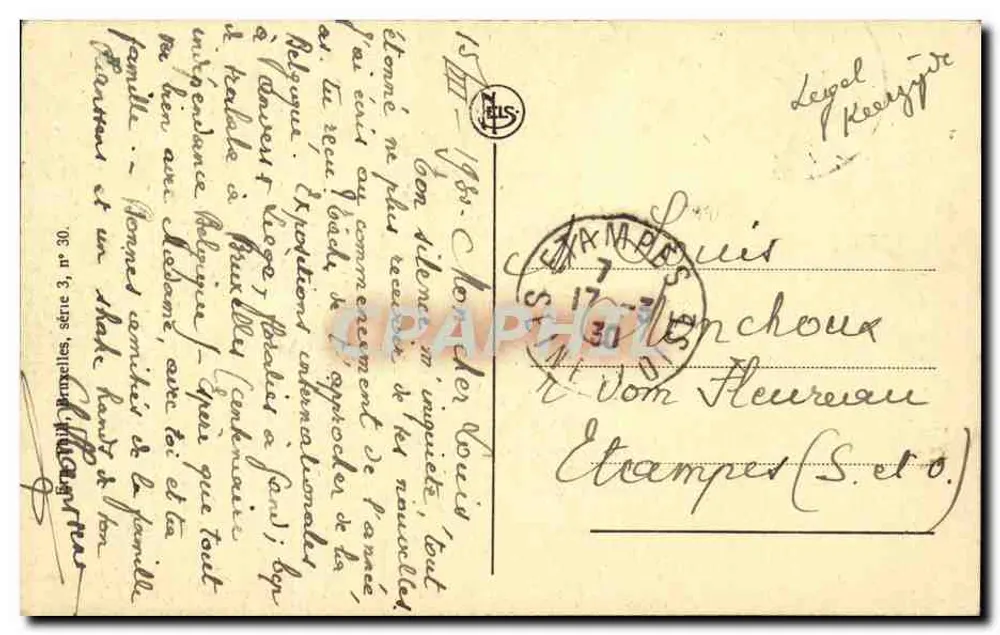 Gent — Castelo de Gérard le Diable — editor Nils, série 30 - Verso