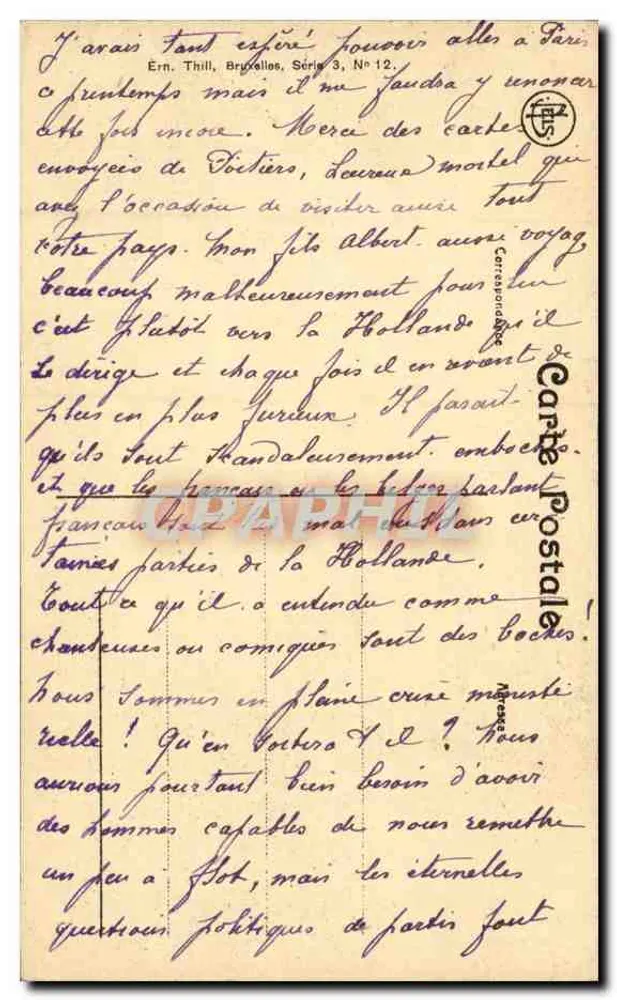 Gand — La Lys et le quai des Dominicains — N. G. N. (N. G. N.) - Verso