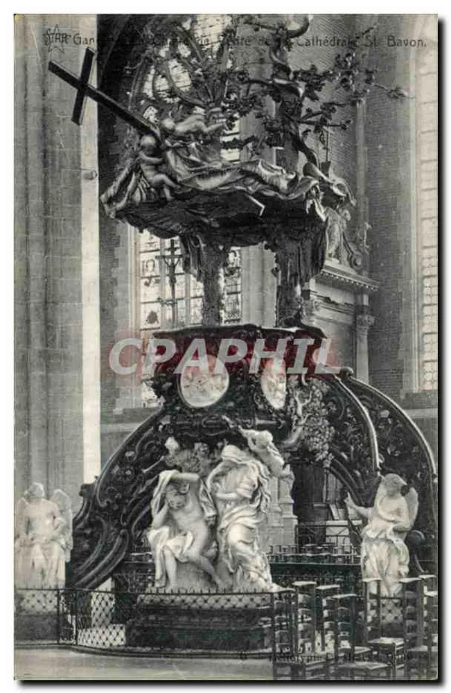 Piedra da Catedral de São Bavon — Interior da catedral — Editor STAR, Gand - Frente
