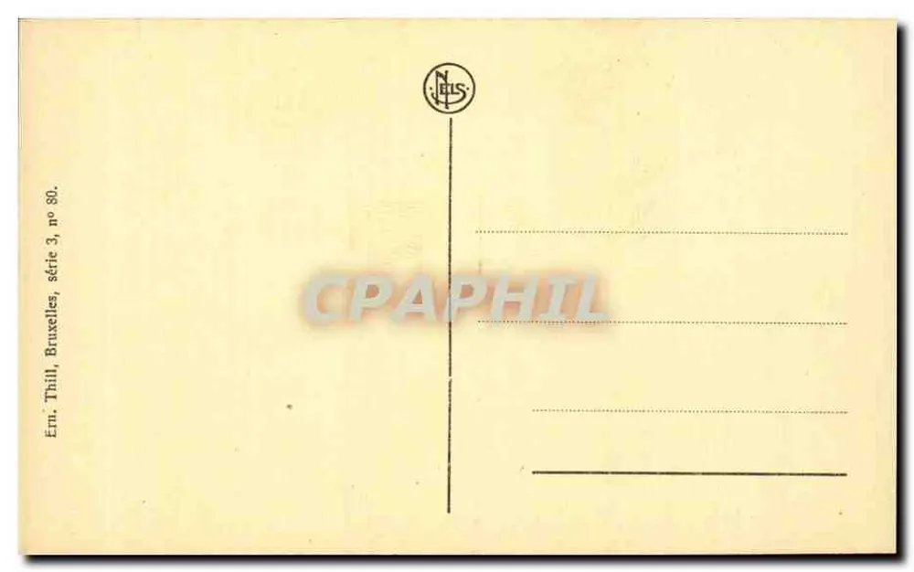 Gent - Gemüsemarkt, La Potence — Verlag Nils, Serie 3, Nr. 80 - Rückseite