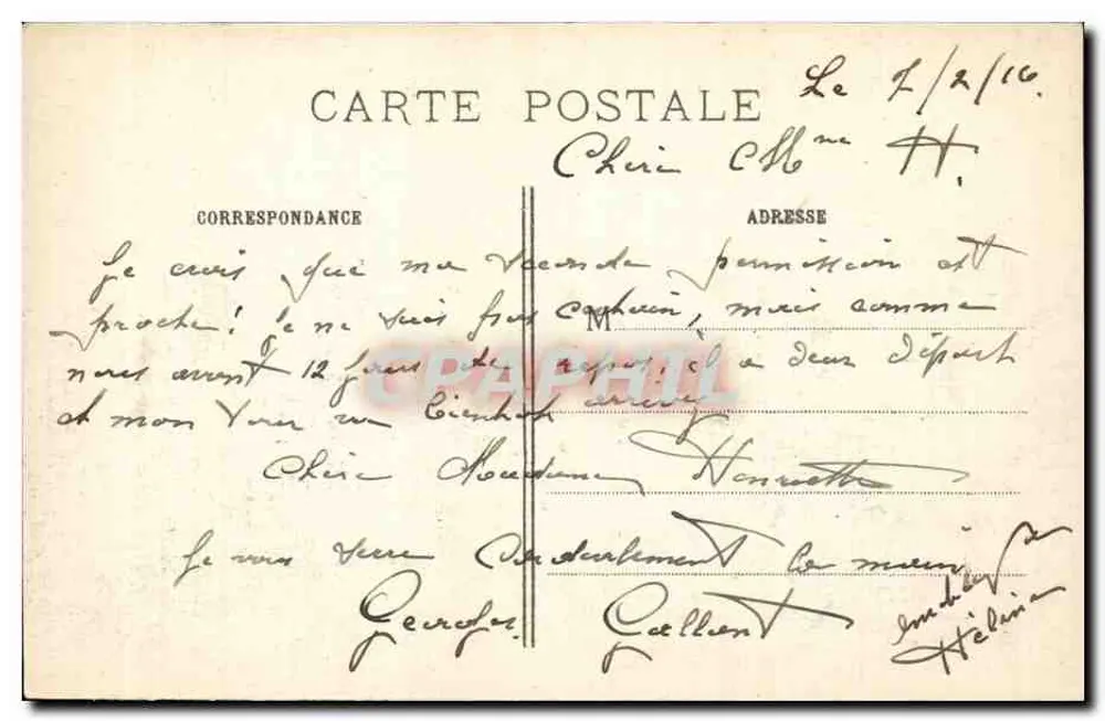 Ypres na de bombardement — Slag van de IJzer, 1914-15 — Visé Paris 408, Paudinière, Pantin - Achterkant
