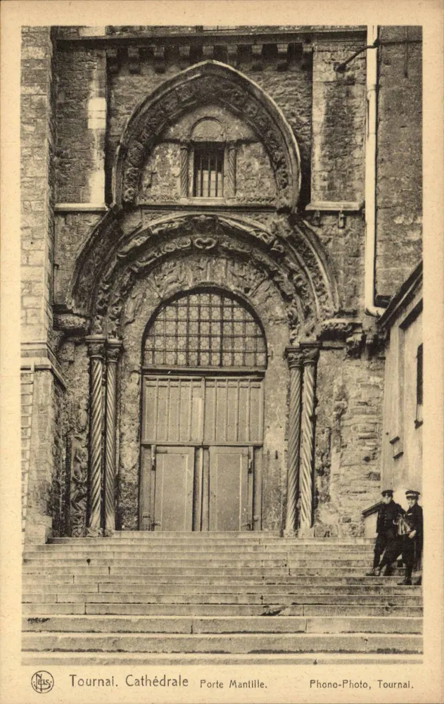 Tournai. Cattedrale — Porta Manilille — Phono-Photo, Tournai. - Recto