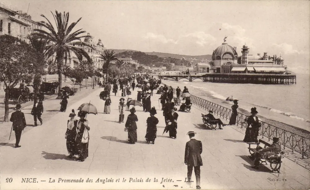 Nice — Die Promenade des Anglais und das Palais de la Jelée — LL. - Vorderseite