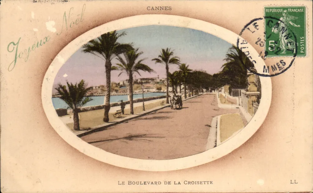Cannes — O Boulevard de la Croisette — LL - Frente