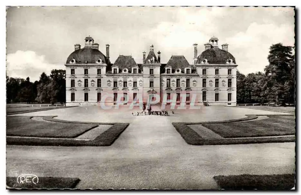 Castelo de Cheverny — Vista do jardim — M. ROUSSEL, Cheverny - Frente