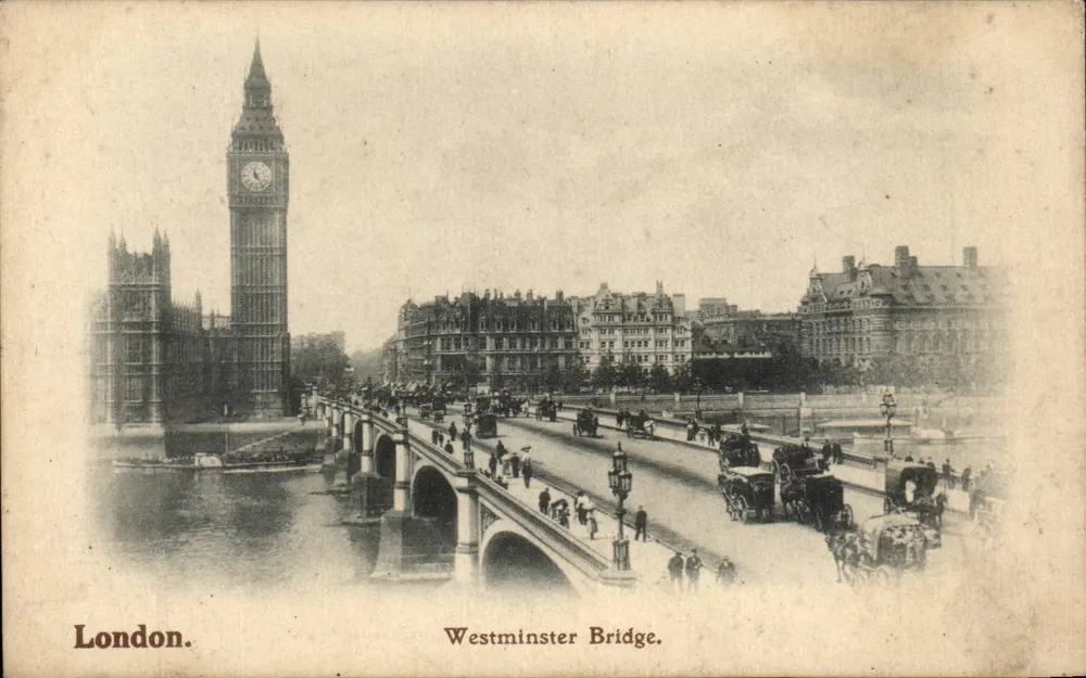 Westminster Bridge — Big Ben — London Stereoscopic Company - Vorderseite