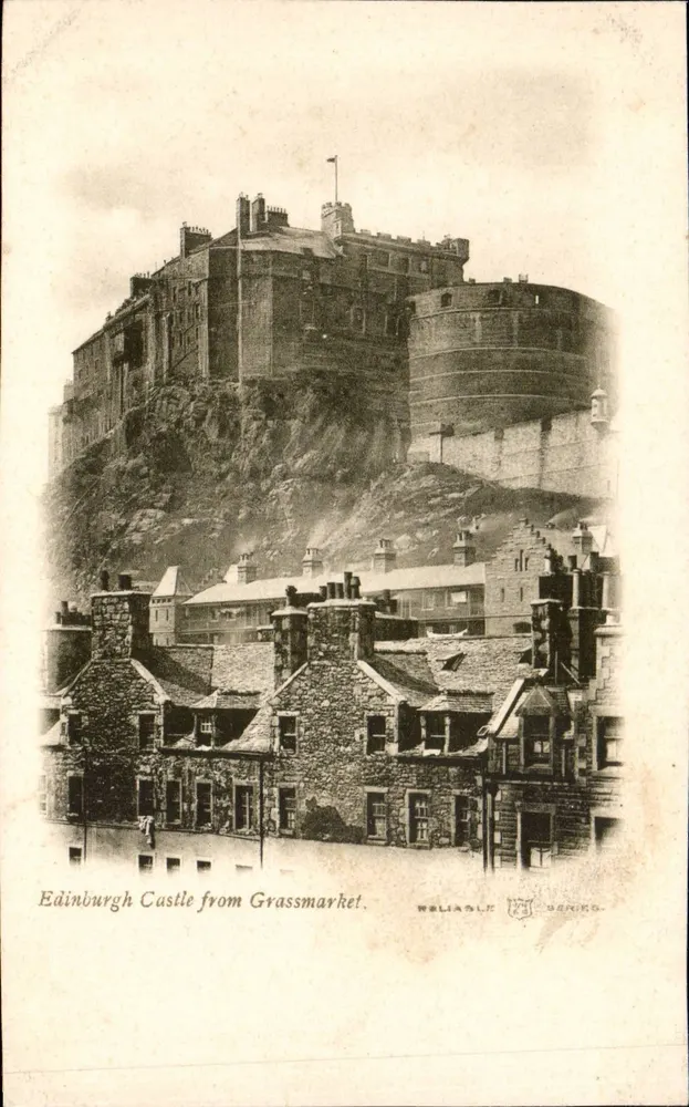 Castello di Edimburgo da Grassmarket — Serie Reliabile - Recto