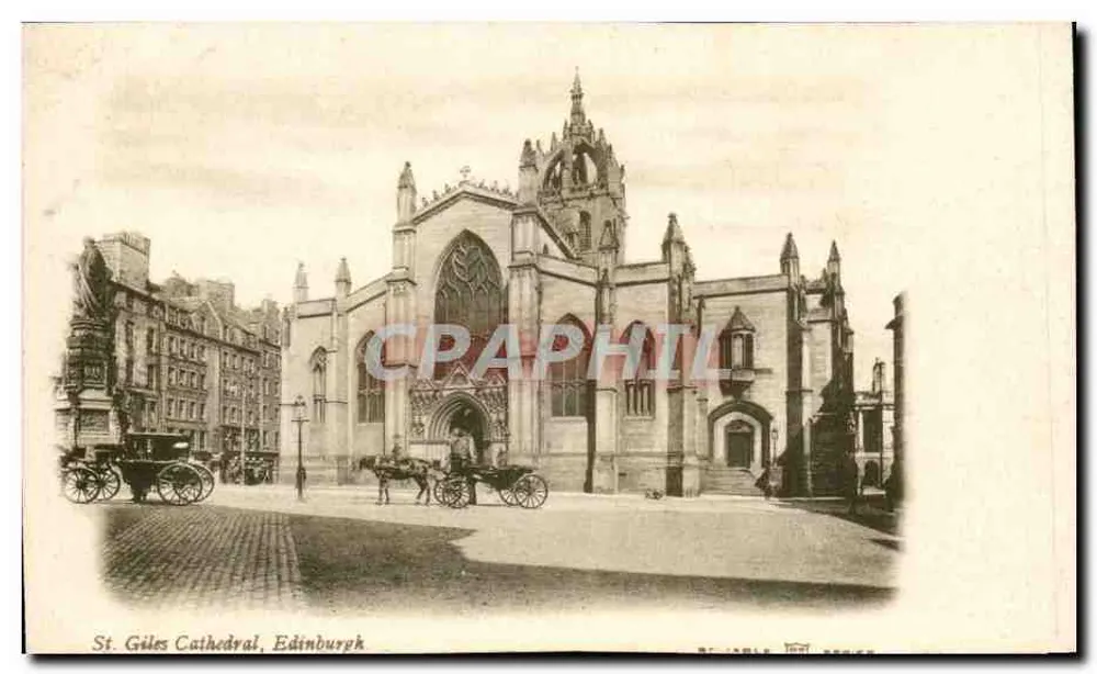 Sint Giles Kerk, Edinburgh — uitzicht van buiten — onbekende uitgever - Voorkant