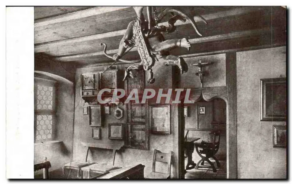 Albrecht Dürer Zimmer I — Fensterpartie — Verlag Carl Daumerlang, Norimberga - Recto