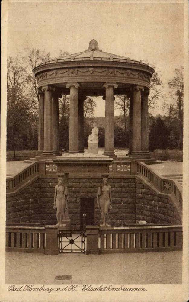 Bad Homburg v.d.H. — Elisabethenbrunnen — Kupferstichdruck und Verlag Ludwig Klement - Vorderseite