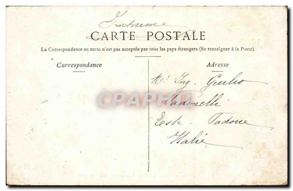 Paris - Boulevard & Porta Saint-Denis — L. Gourret, 1 Rue Christine, Paris - Verso