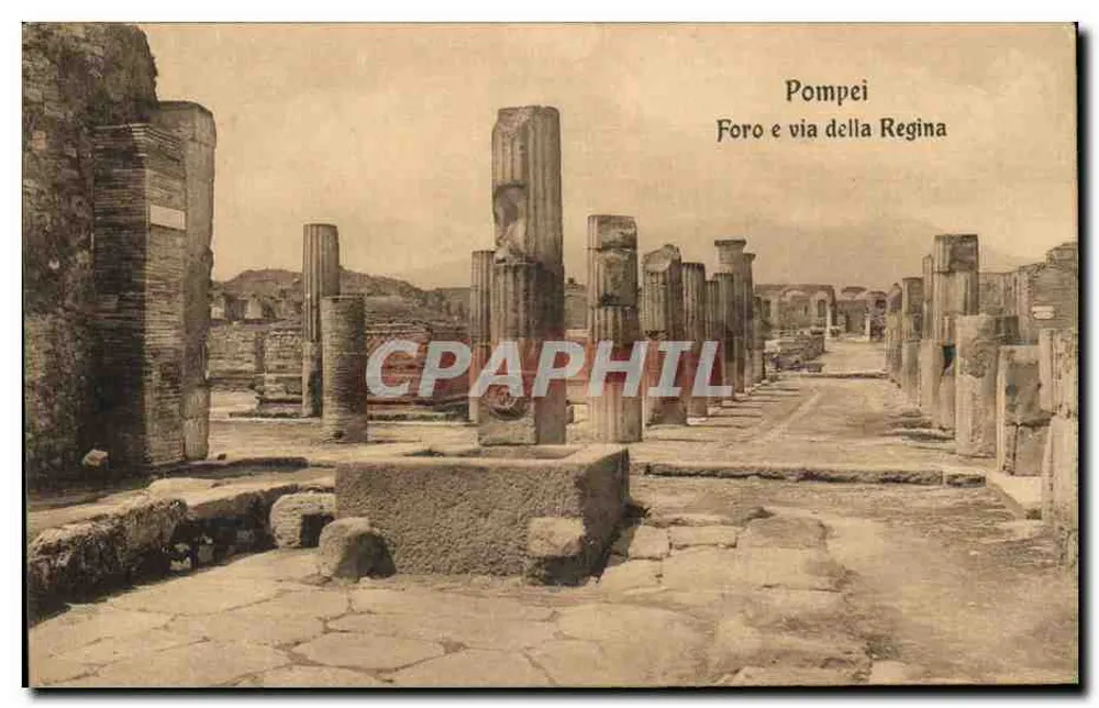 Pompeji — Foro e via della Regina — Ed. E. Ragezino, Galleria Umberto, Napoli 237 - Vorderseite