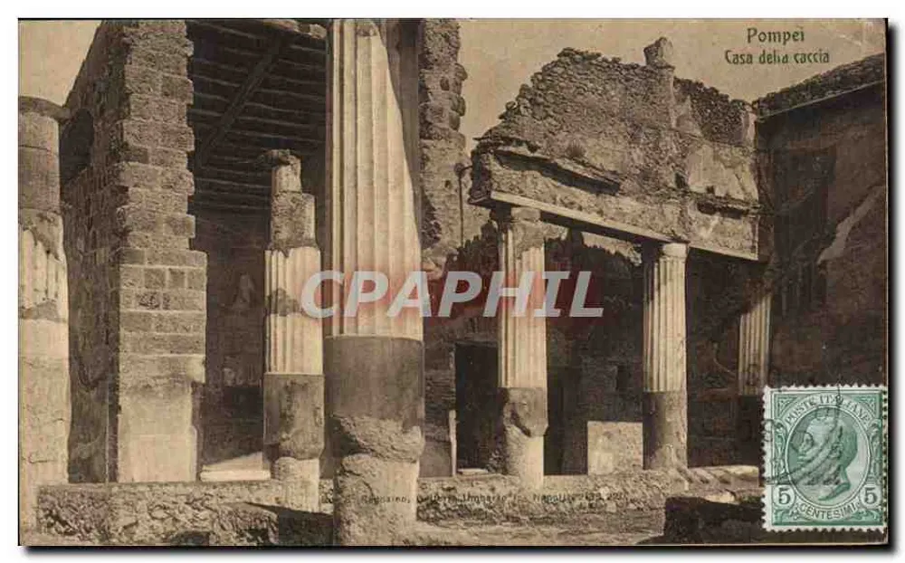 Pompeji — Haus der Jagd — Verlag: Reggiano, Delfino, Lombarde, Napoli - Vorderseite