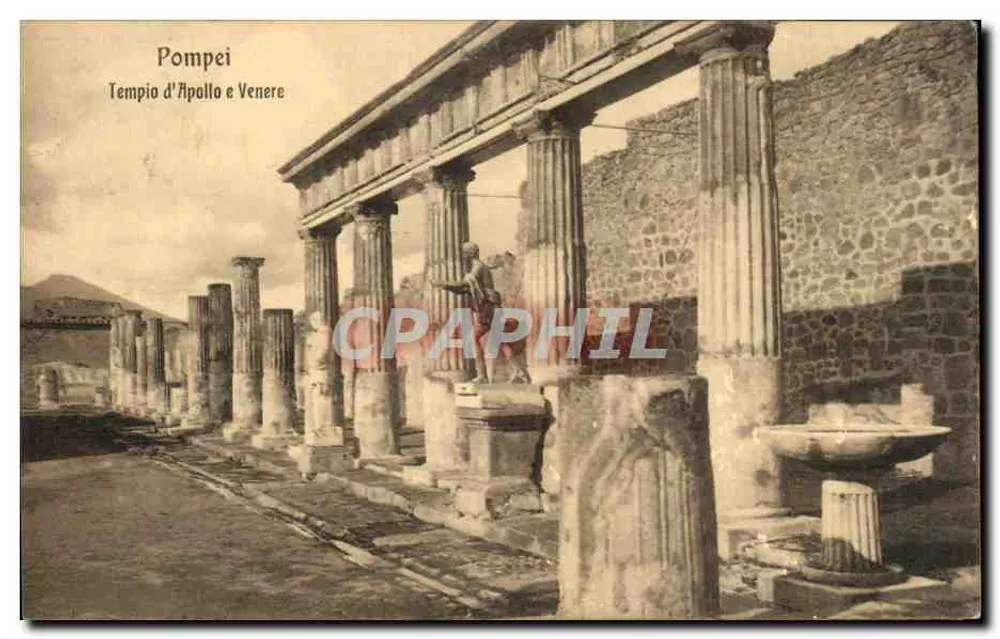 Pompeii — Tempio d'Apollo e Venere — Ed. E. Ragozino, Galleria Umberto - Napoli 241 - Recto
