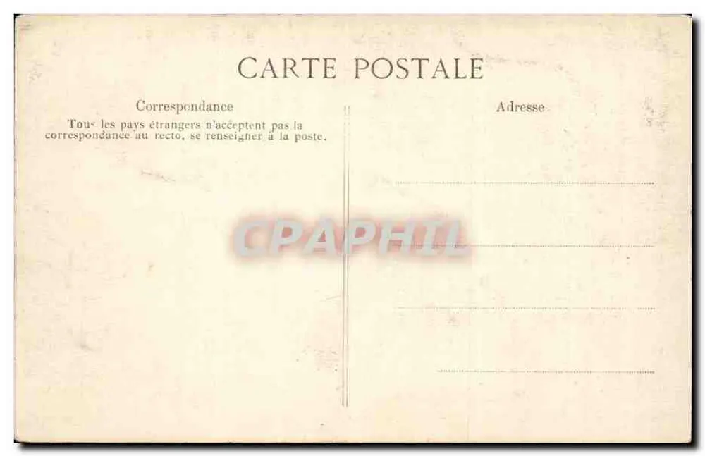 Palast von Fontainebleau — Thronsaal — ELD, Nr. 262 - Rückseite