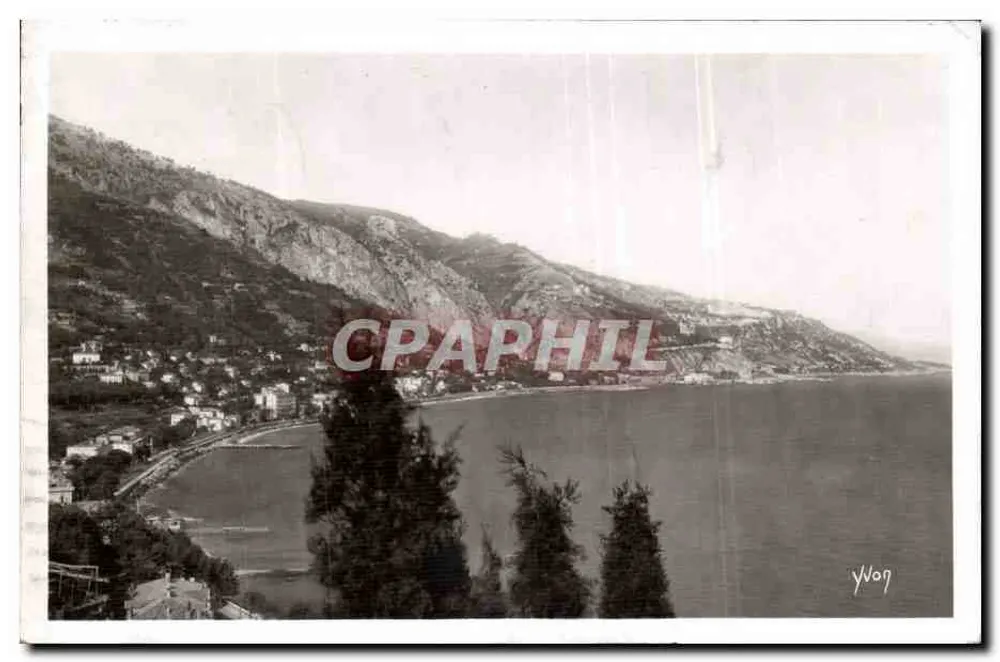 Vista de Menton — O Cap em direção ao Ponte San Giorgio — editor YWag - Frente