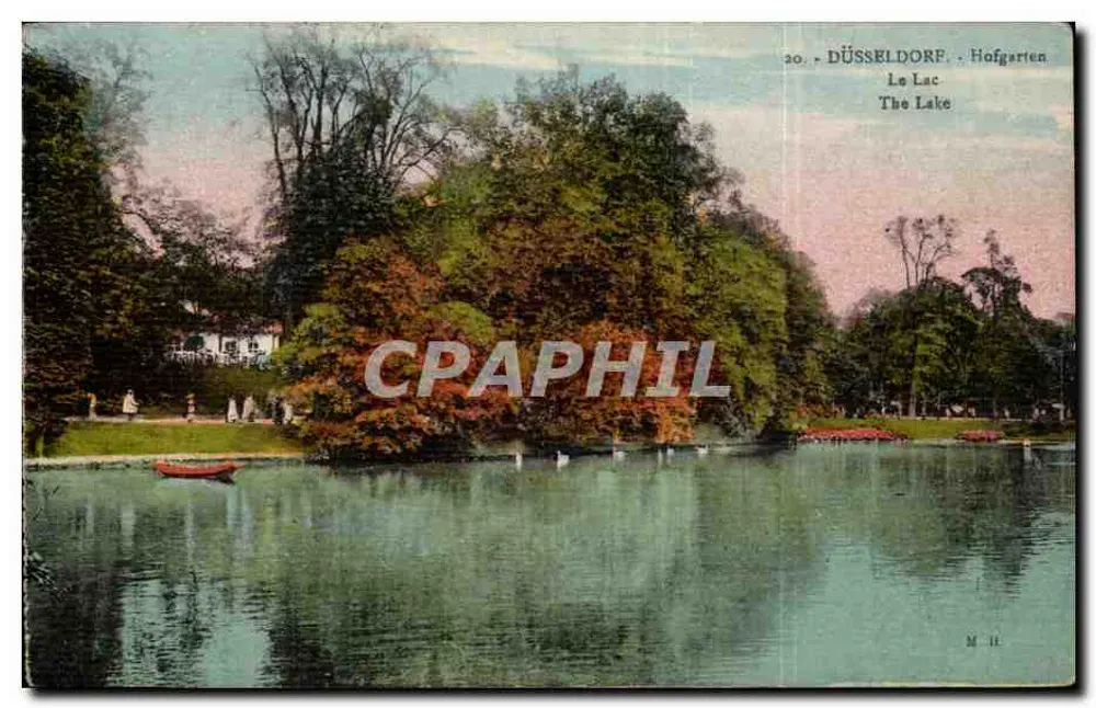 Düsseldorf, Hofgarten — O Lago — edição M.H. n°20 - Frente