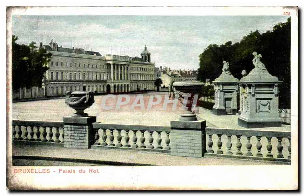 Bruxelas - Palácio do Rei — n° de série 378 - Frente