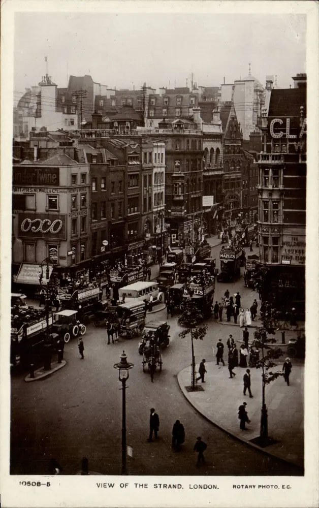 Ansicht der Strand, London — Rotary Photo, E.C. — Nr. 10508-5 - Vorderseite