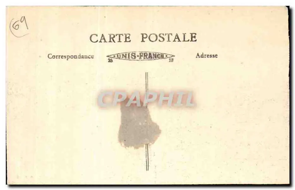 LYON — Perspectiva dos Pontes sobre o Rio Rhône — editor Lyon, n° 388 - Verso
