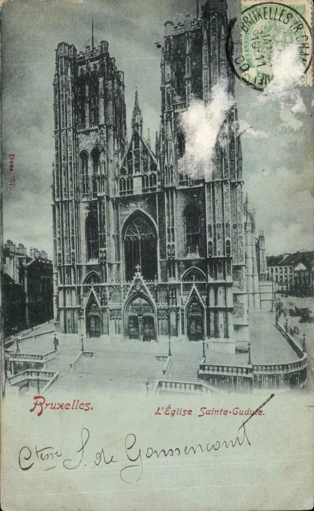 Bruxelas. A Igreja de Santa Gudula — Dern. 37 - Frente