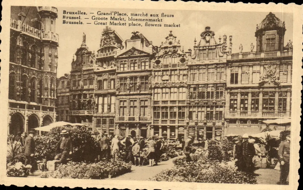 Brüssel — Grand'Place, Blumengeschäft — Edition Novaly, Brüssel - Vorderseite