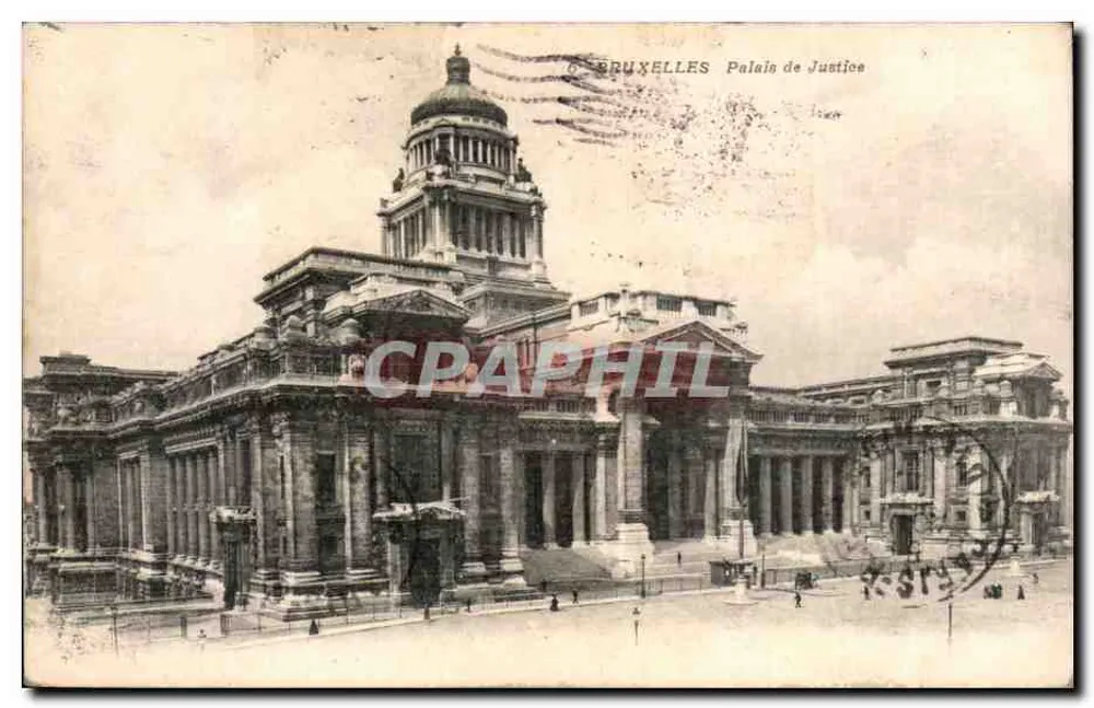 Bruxelas - Palácio de Justiça — editor Sociévrier, Bruxelas - Frente