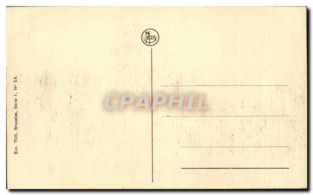Brüssel — Panorama (Justizpalast und Kirche der Kapelle) — Nels, Serie 1, Nr. 55 - Rückseite