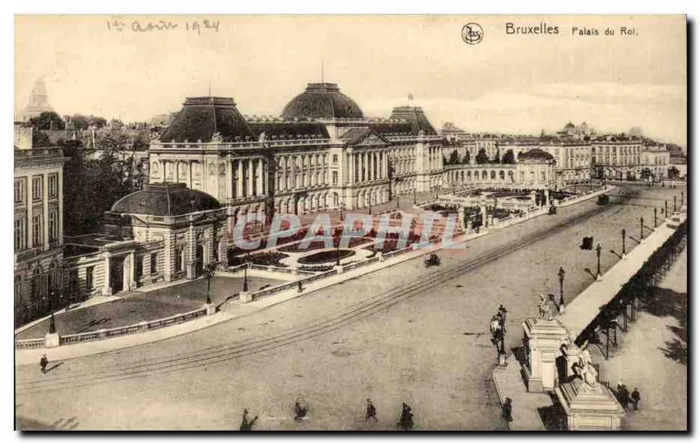 Brussel Paleis van de Koning — luchtfoto — uitgever Thill, serie 1, n° 33 - Voorkant