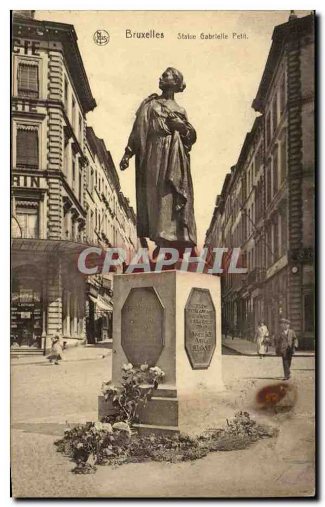 Bruxelas - Estátua Gabrielle Petit — Edição Thill, série 4, n° 116 - Frente