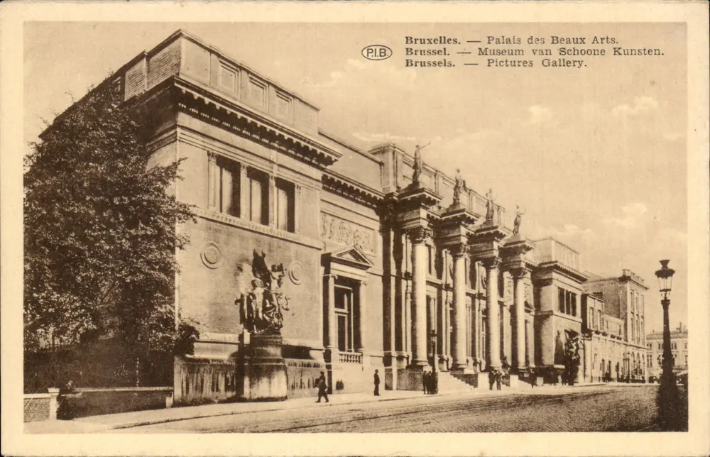 Bruxelas — Palácio dos Belos-Artes — P.I.B. - Frente