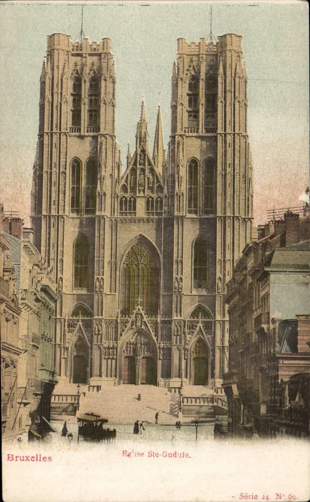 Bruselas — Iglesia de Saint-Gudule — Serie 24, N.º 69 - Anverso