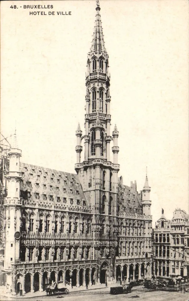 Brüssel — Stadthaus — Verlag H. M. Dobrecourt, Nr. 48 - Vorderseite