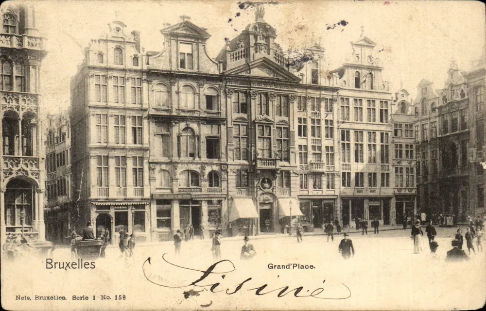 Brüssel — Grand'Place — Verlag Nels, Brüssel, Serie 1 Nr. 158 - Vorderseite