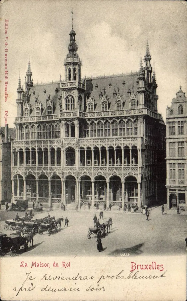 Das Königshaus — Brüssel — Ausgabe V. G. 49 avenue Midi Brüssel, n° 76239 - Vorderseite